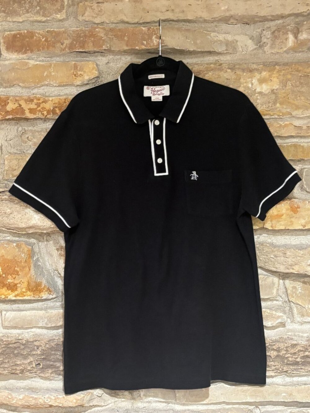 "Penguin" Black Polo - Size Large - Flawless!